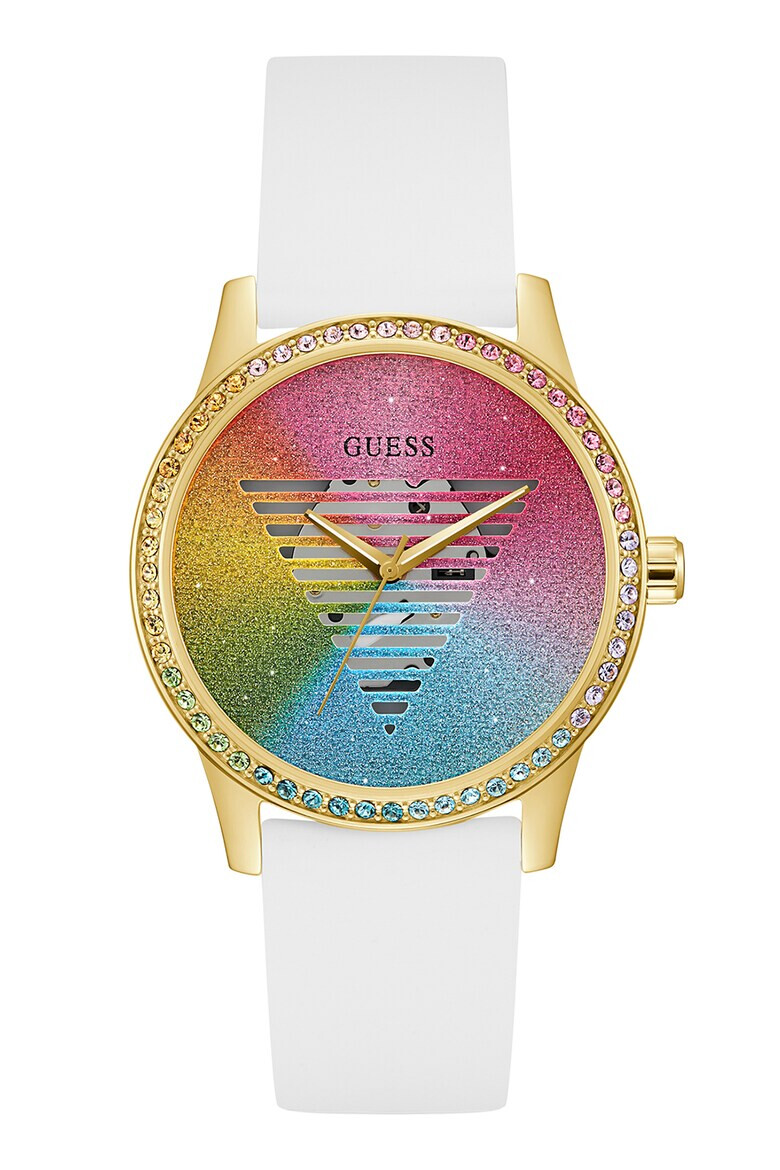 Guess Часовник с брокат на циферблата - Pepit.bg