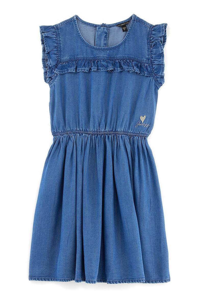 GUESS KIDS Дънкова рокля с набирания - Pepit.bg
