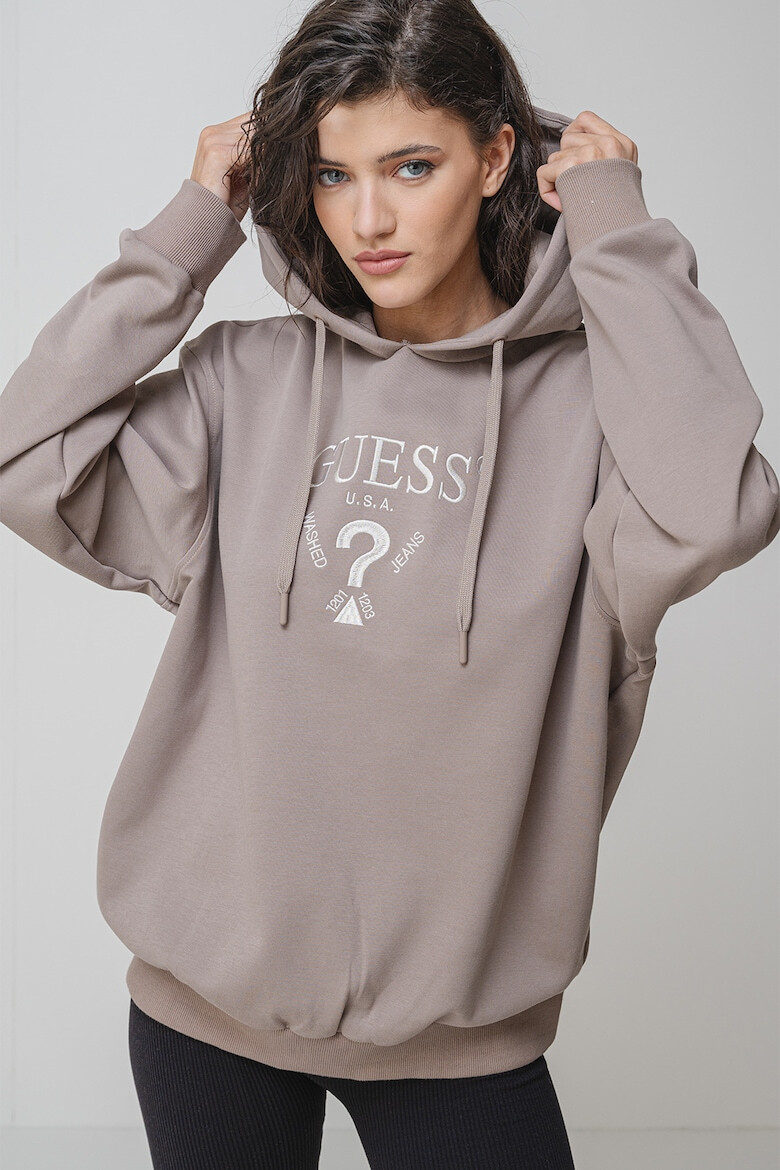GUESS Фитнес худи с лого - Pepit.bg