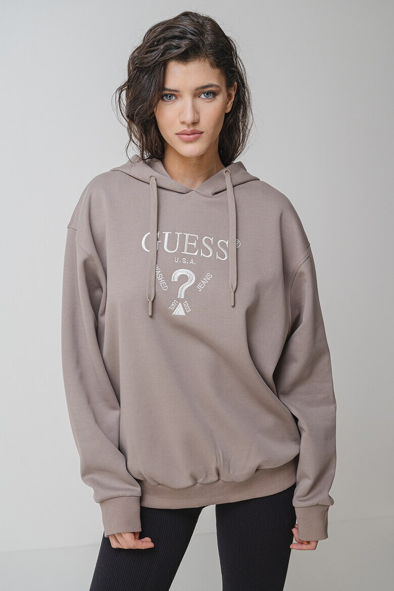 GUESS Фитнес худи с лого - Pepit.bg