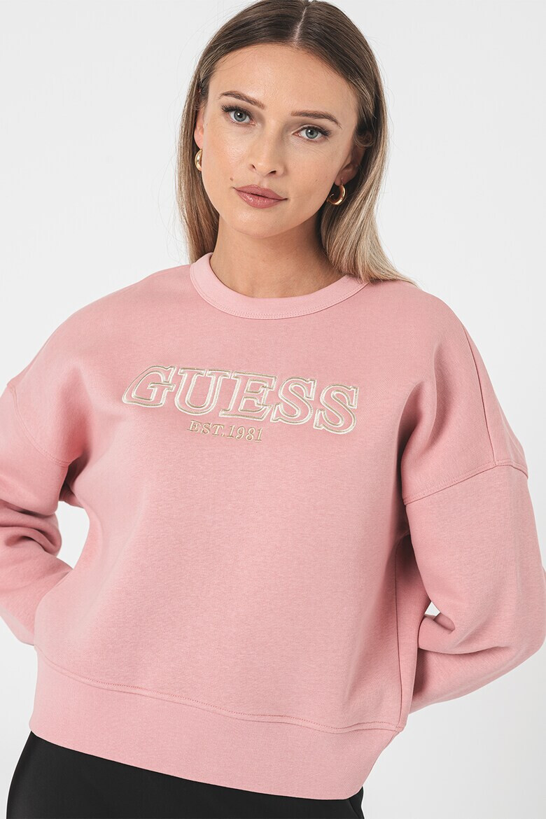 GUESS Фитнес суитшърт с бродирано лого - Pepit.bg