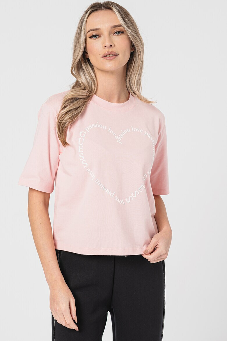 Guess Фитнес тениска с десен - Pepit.bg