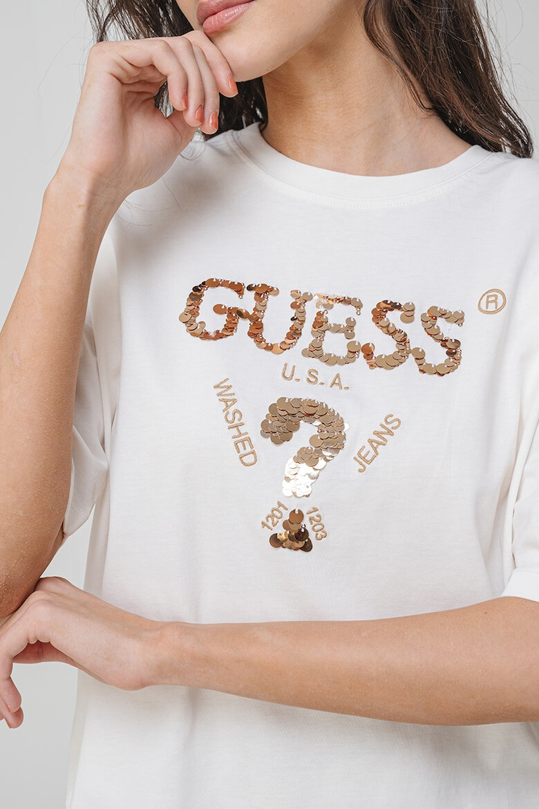 GUESS Фитнес тениска с лого - Pepit.bg
