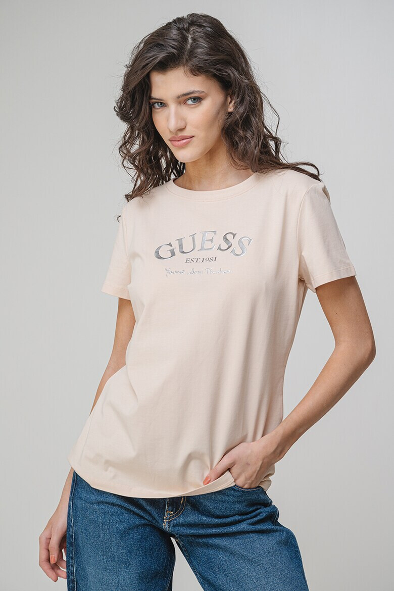 GUESS Фитнес тениска с лого - Pepit.bg