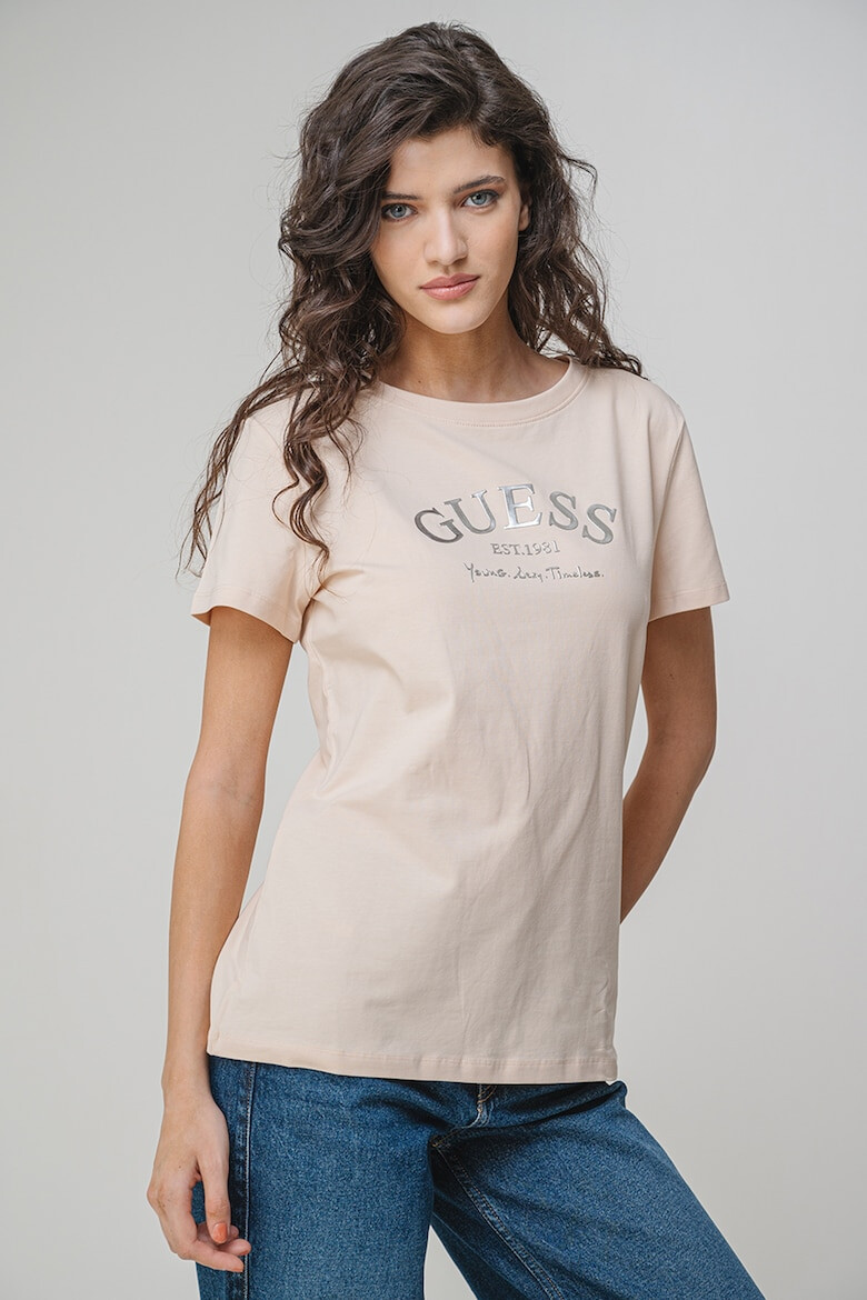 GUESS Фитнес тениска с лого - Pepit.bg