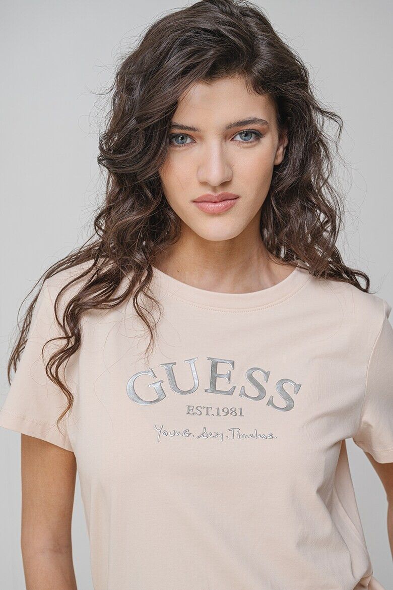 GUESS Фитнес тениска с лого - Pepit.bg