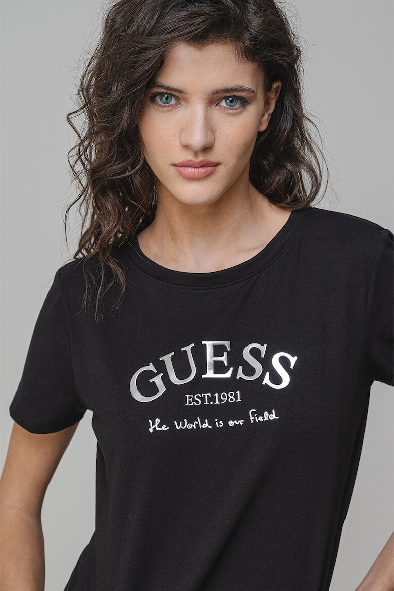 GUESS Фитнес тениска с лого - Pepit.bg