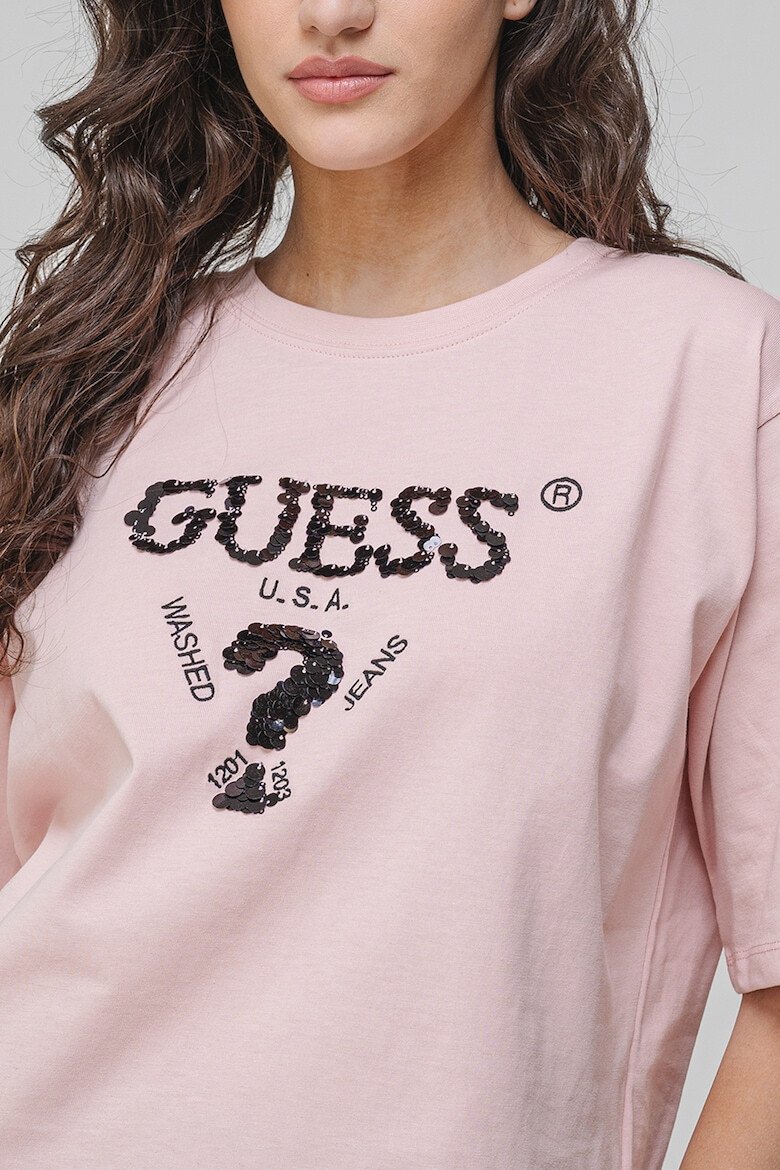 GUESS Фитнес тениска с лого - Pepit.bg