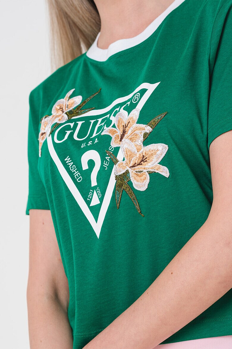 GUESS Фитнес тениска с лого - Pepit.bg