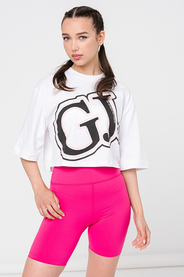 GUESS Фитнес тениска с лого - Pepit.bg