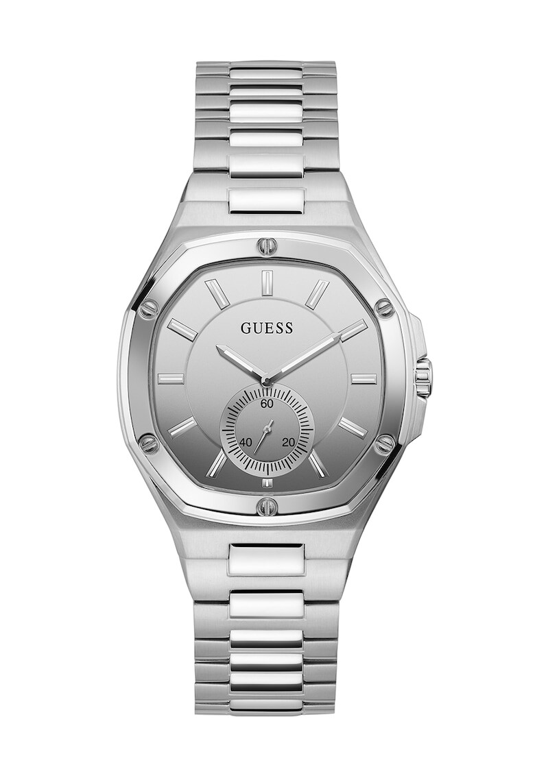 Guess Иноксов часовник с лого на циферблата - Pepit.bg