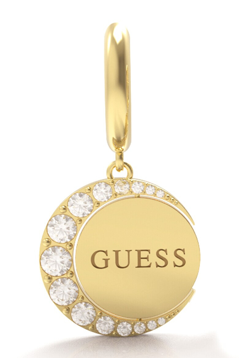 GUESS Иноксови обеци с кристали - Pepit.bg