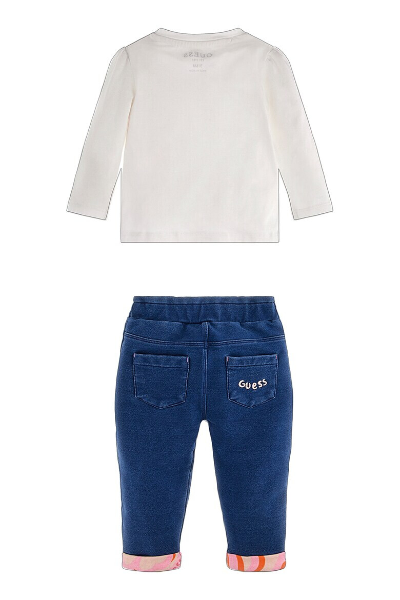 GUESS JEANS Блуза и дънки тип джогър - 2 части - Pepit.bg