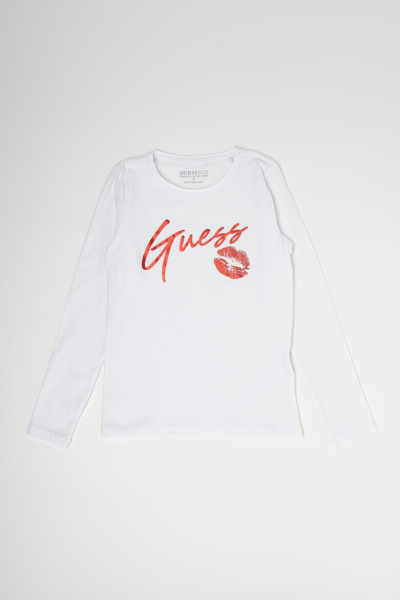 GUESS JEANS Блуза на лога - Pepit.bg