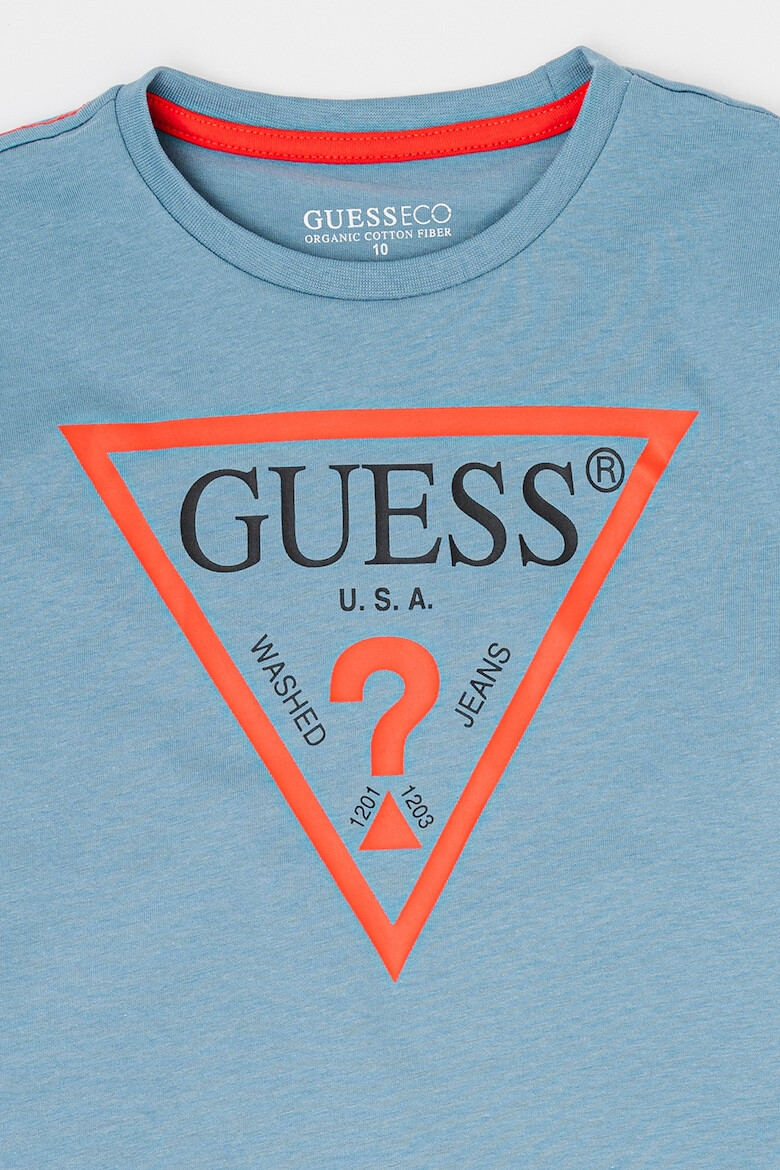 GUESS JEANS Блуза от органичен памук с лого - Pepit.bg