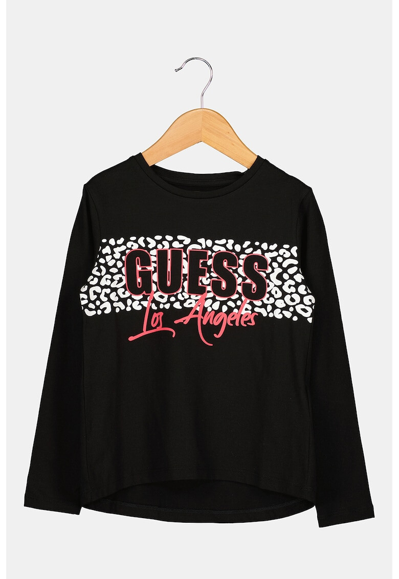 GUESS JEANS Блуза от жарсе с лого - Pepit.bg