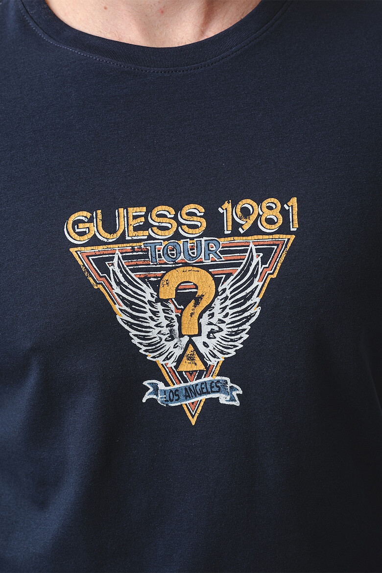 GUESS JEANS Блуза по тялото с лого - Pepit.bg