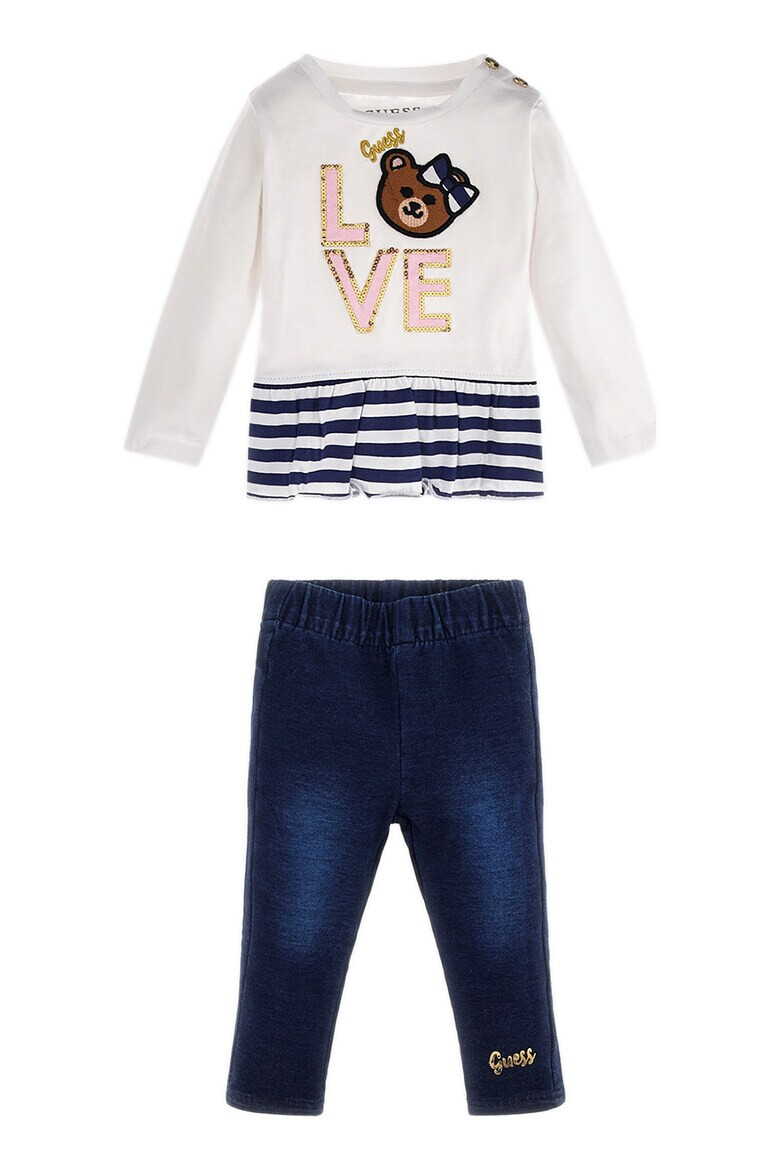 GUESS JEANS Блуза с дипли и клин - Pepit.bg