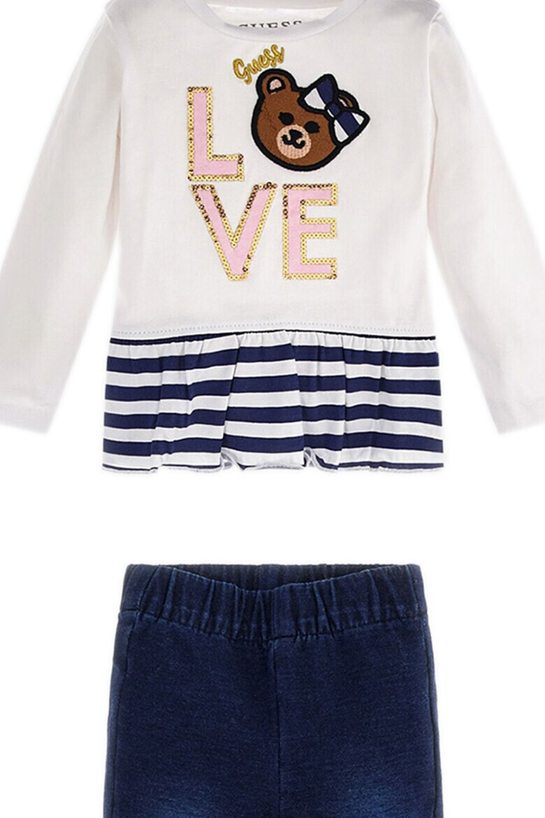 GUESS JEANS Блуза с дипли и клин - Pepit.bg