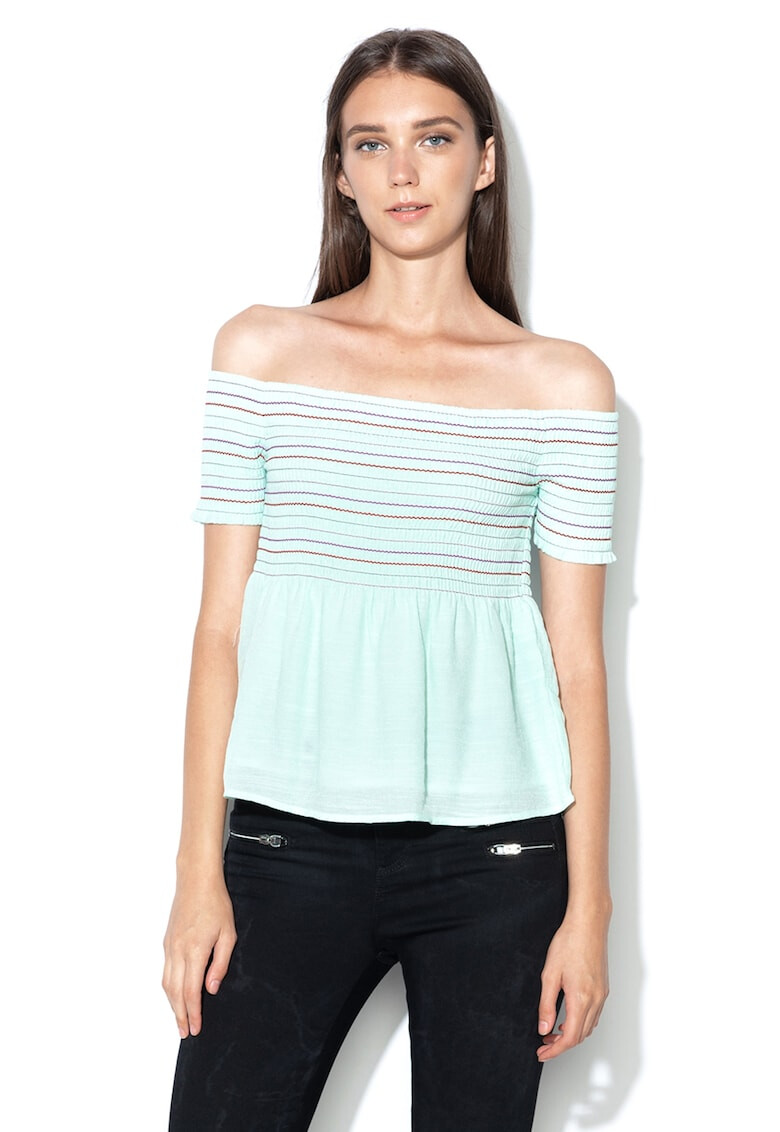 GUESS JEANS Блуза с голи рамене - Pepit.bg