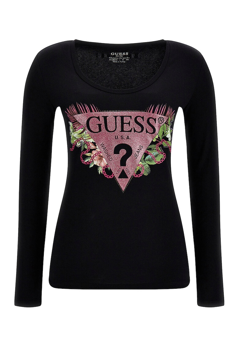 GUESS JEANS Блуза с лого - Pepit.bg