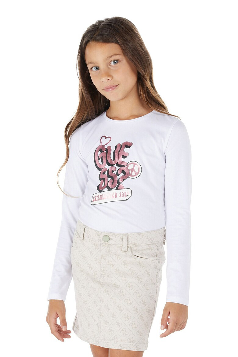 GUESS JEANS Блуза с лого - Pepit.bg