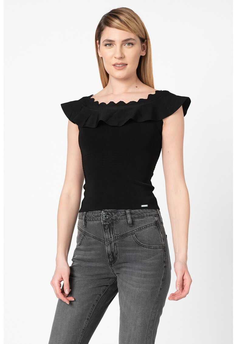 GUESS JEANS Блуза с набирания - Pepit.bg