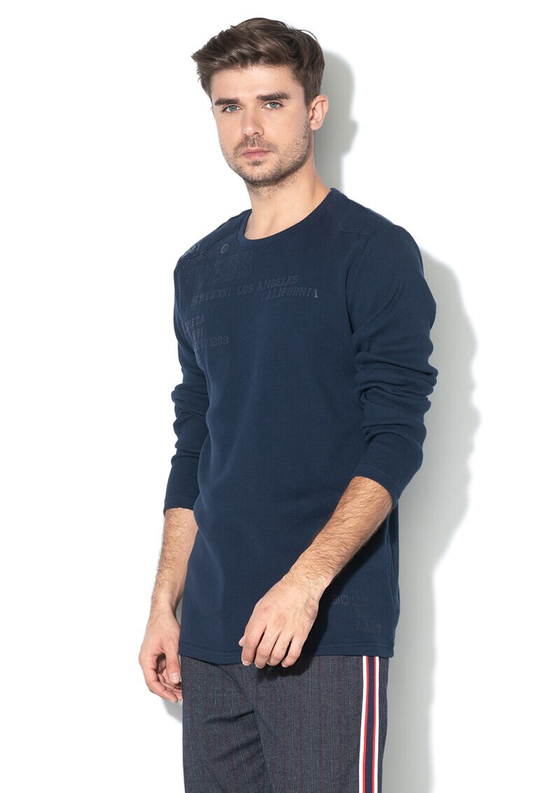GUESS JEANS Блуза с надписи - Pepit.bg