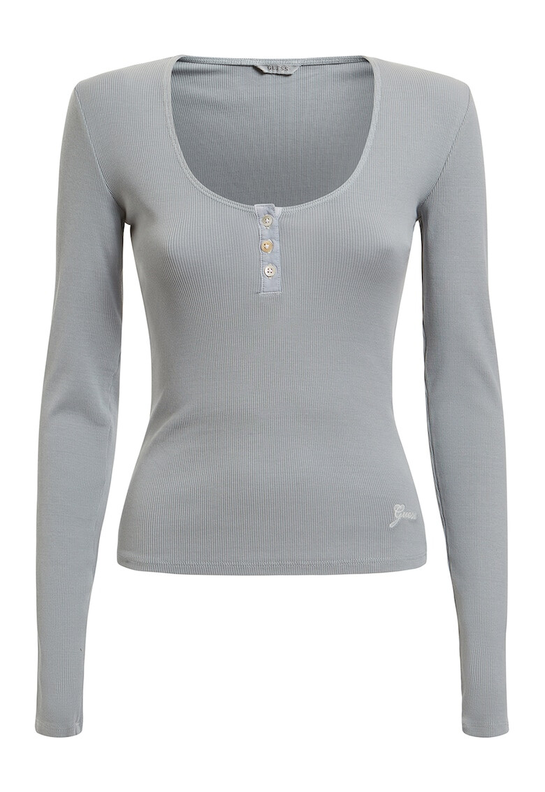 GUESS JEANS Блуза с рипс - Pepit.bg