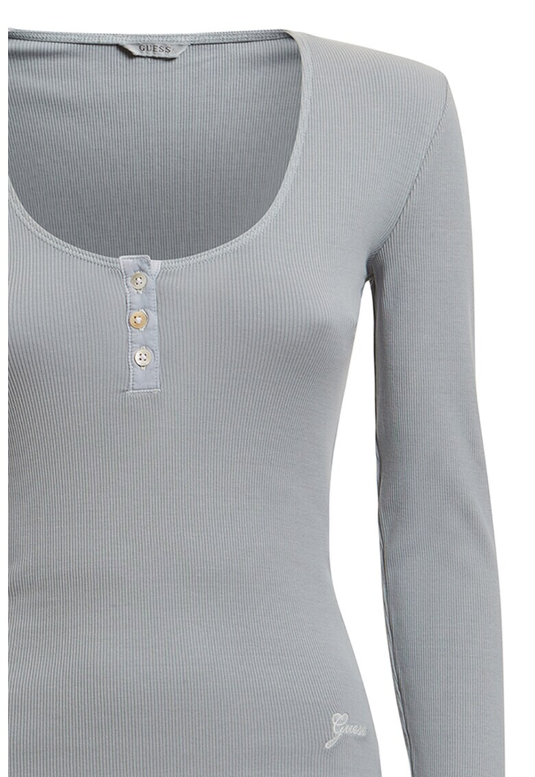 GUESS JEANS Блуза с рипс - Pepit.bg
