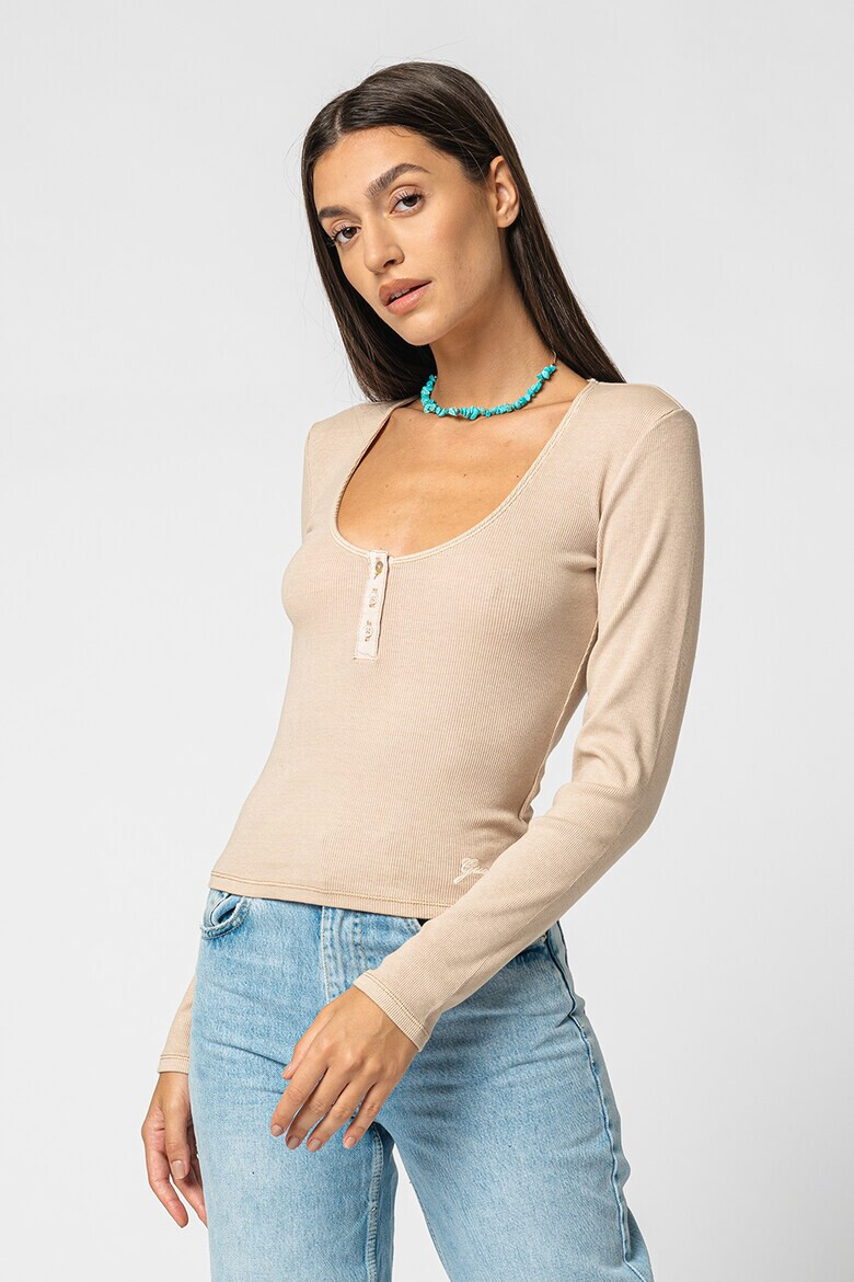 GUESS JEANS Блуза с рипс - Pepit.bg