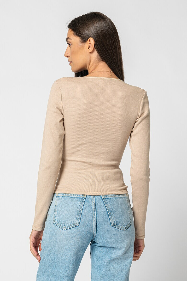 GUESS JEANS Блуза с рипс - Pepit.bg