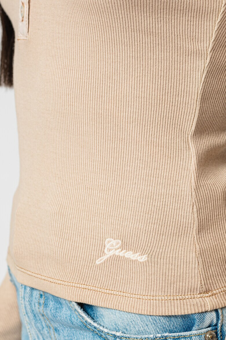 GUESS JEANS Блуза с рипс - Pepit.bg