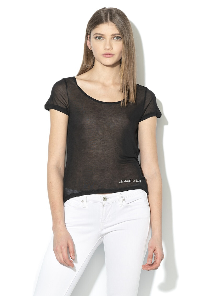 GUESS JEANS Блуза със застъпен гръб - Pepit.bg