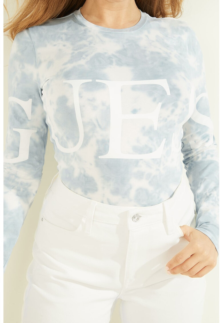 GUESS JEANS Боди с лого и дълги ръкави - Pepit.bg