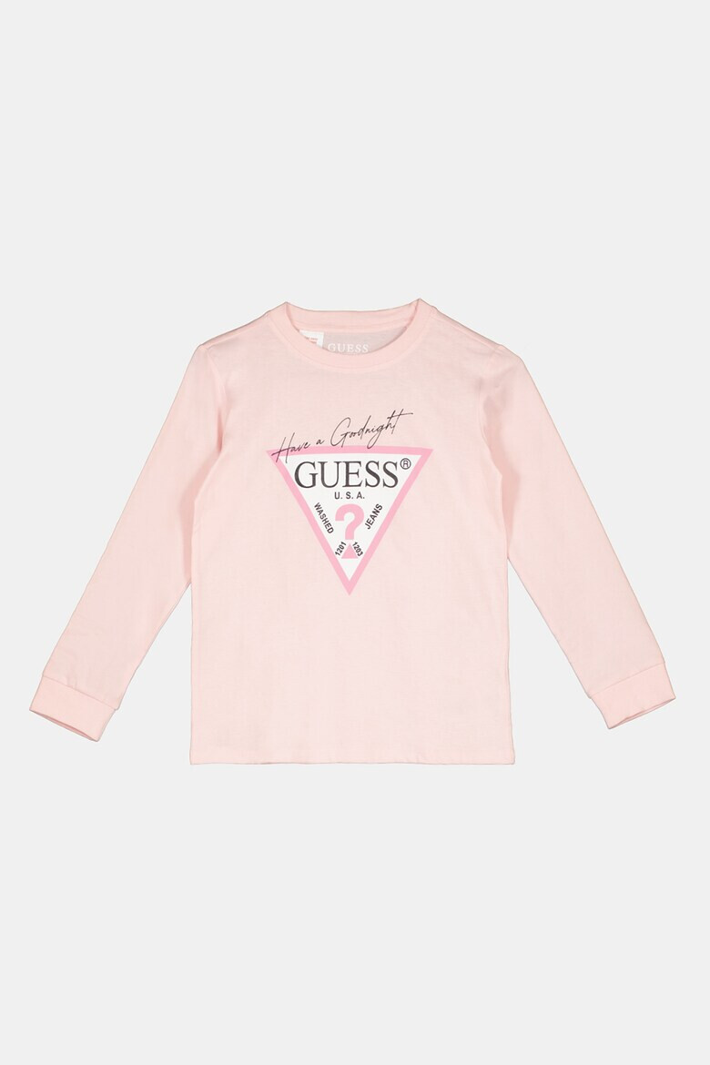 GUESS JEANS Дълга пижама с лого - Pepit.bg