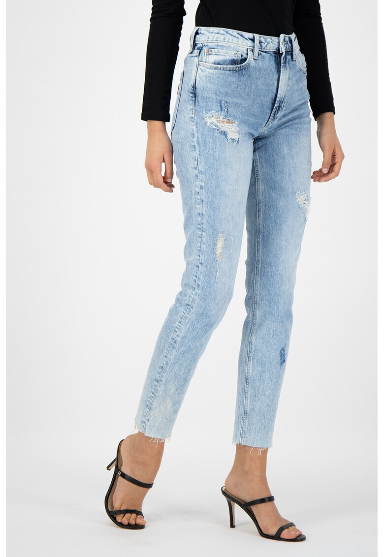 GUESS JEANS Дънки с протрити зони - Pepit.bg
