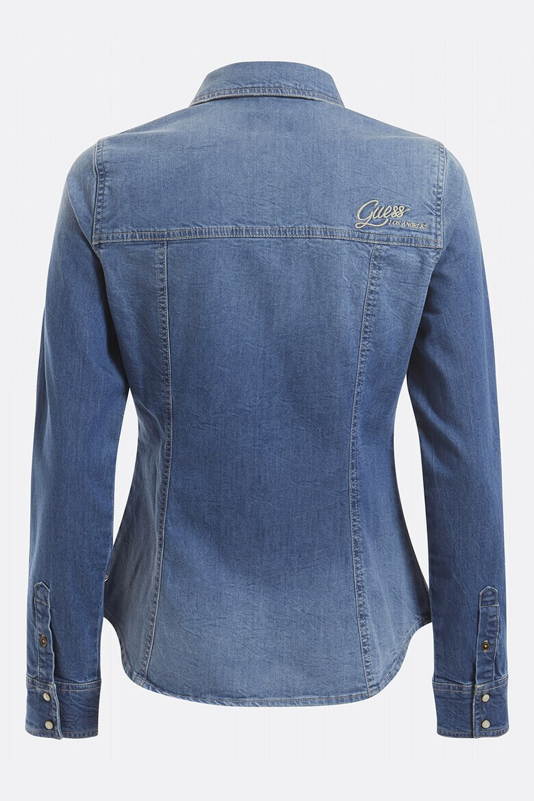 GUESS JEANS Дънкова риза с капси - Pepit.bg