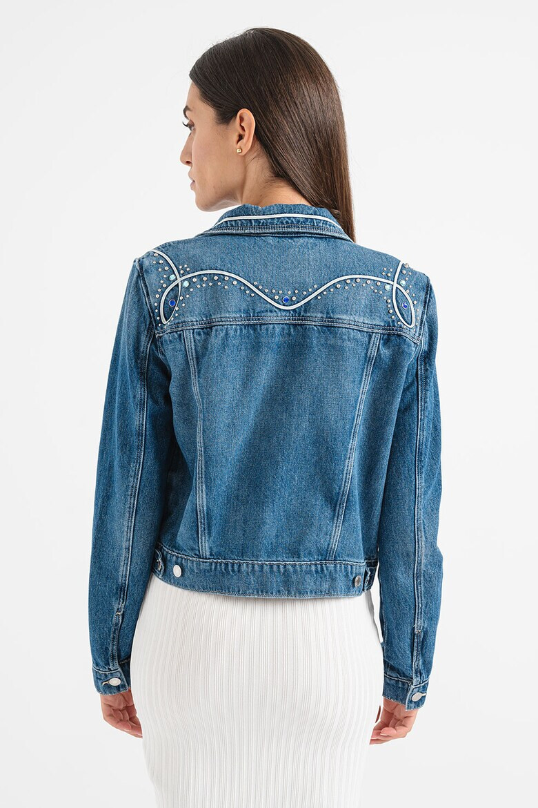 GUESS JEANS Дънково яке с капси - Pepit.bg