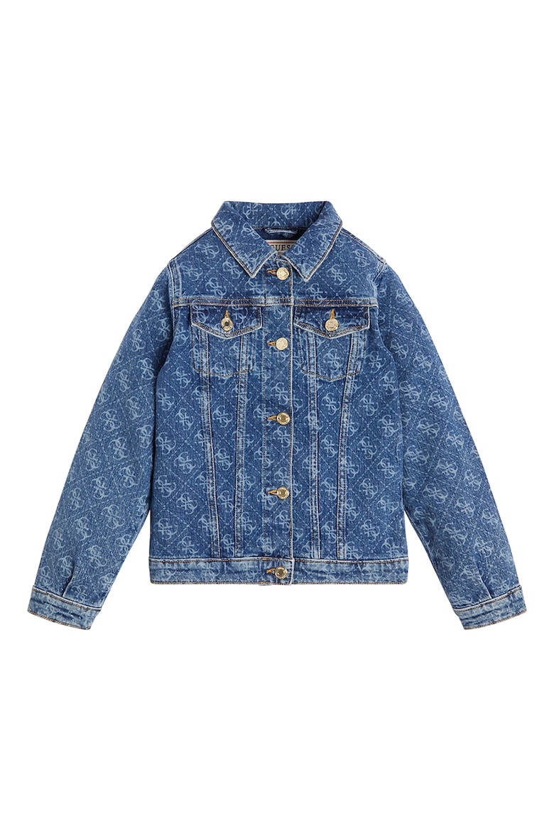 GUESS JEANS Дънково яке с принт - Pepit.bg
