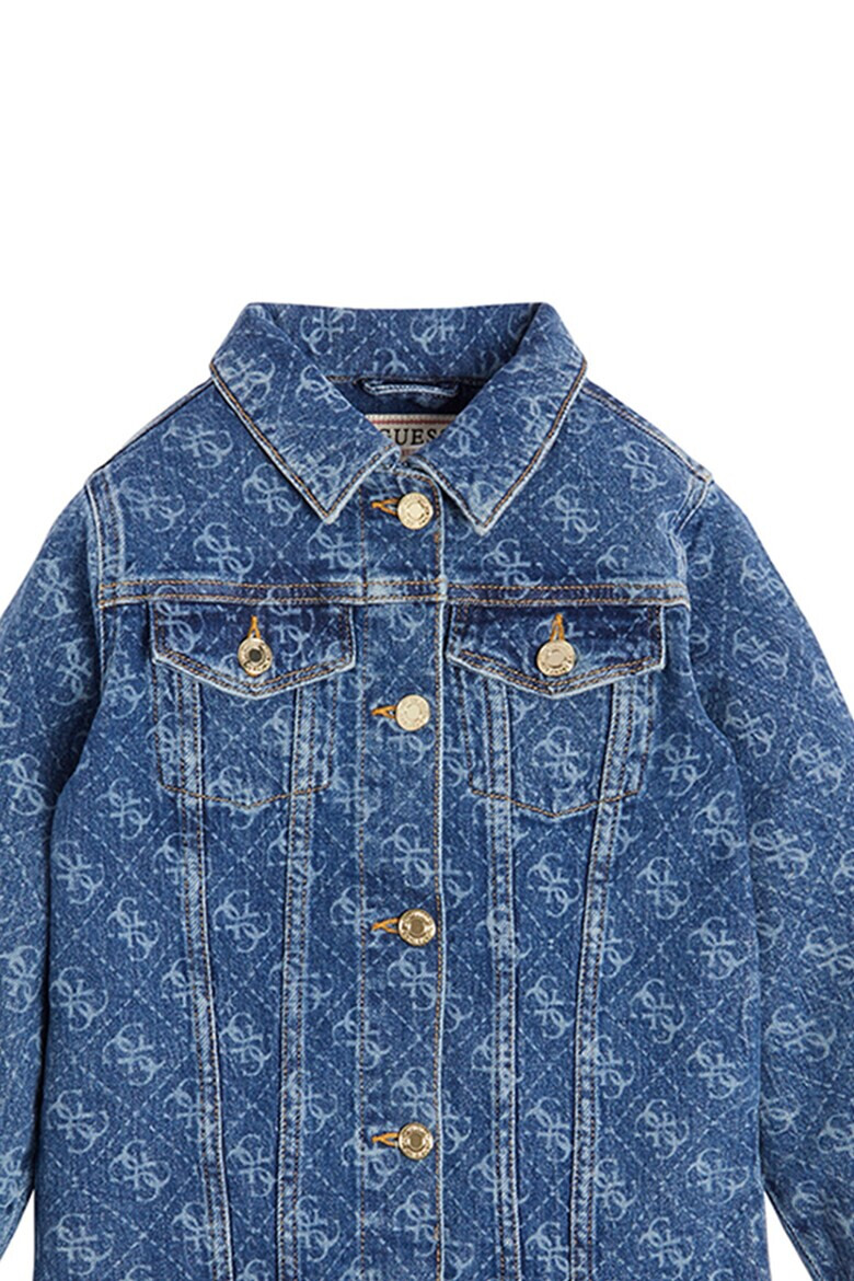 GUESS JEANS Дънково яке с принт - Pepit.bg