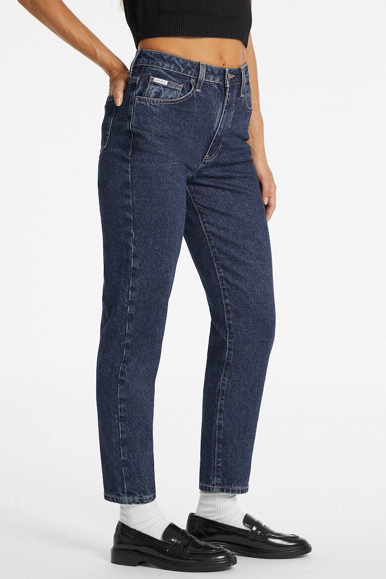 GUESS JEANS GUESS - Скъсени дънки Mom-Fit - Тъмносин - Pepit.bg