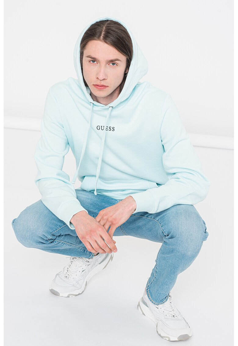GUESS JEANS Худи с джоб кенгуру - Pepit.bg