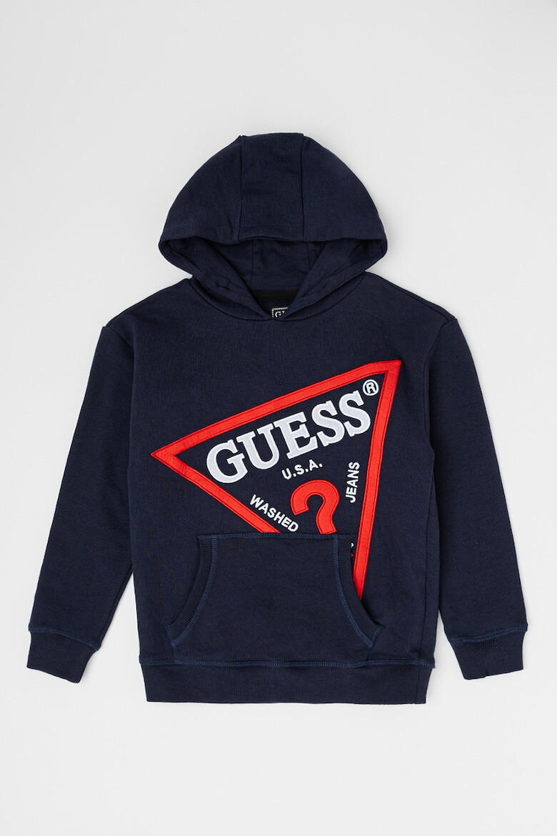 GUESS JEANS Худи с лого и джоб кенгуру - Pepit.bg