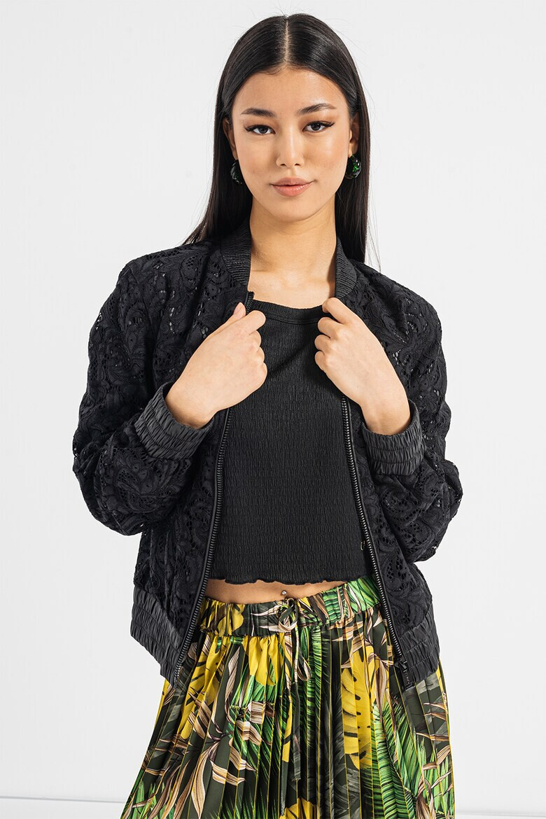 GUESS JEANS Яке бомбър с бродерия - Pepit.bg