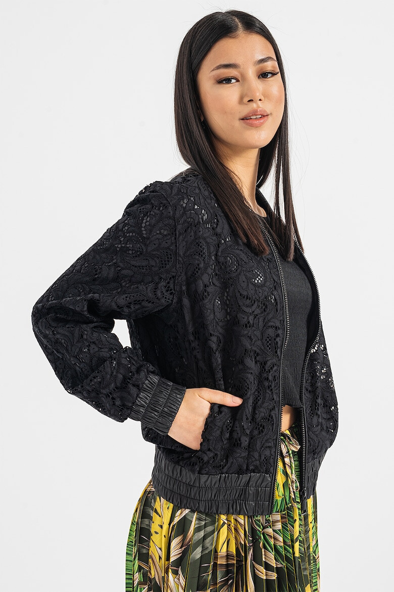 GUESS JEANS Яке бомбър с бродерия - Pepit.bg