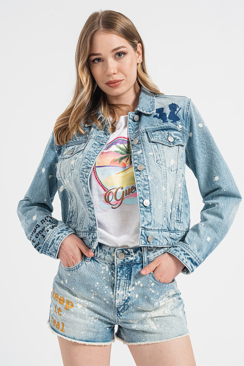 GUESS JEANS Яке от деним с бродерии - Pepit.bg