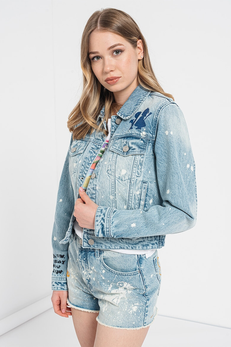 GUESS JEANS Яке от деним с бродерии - Pepit.bg