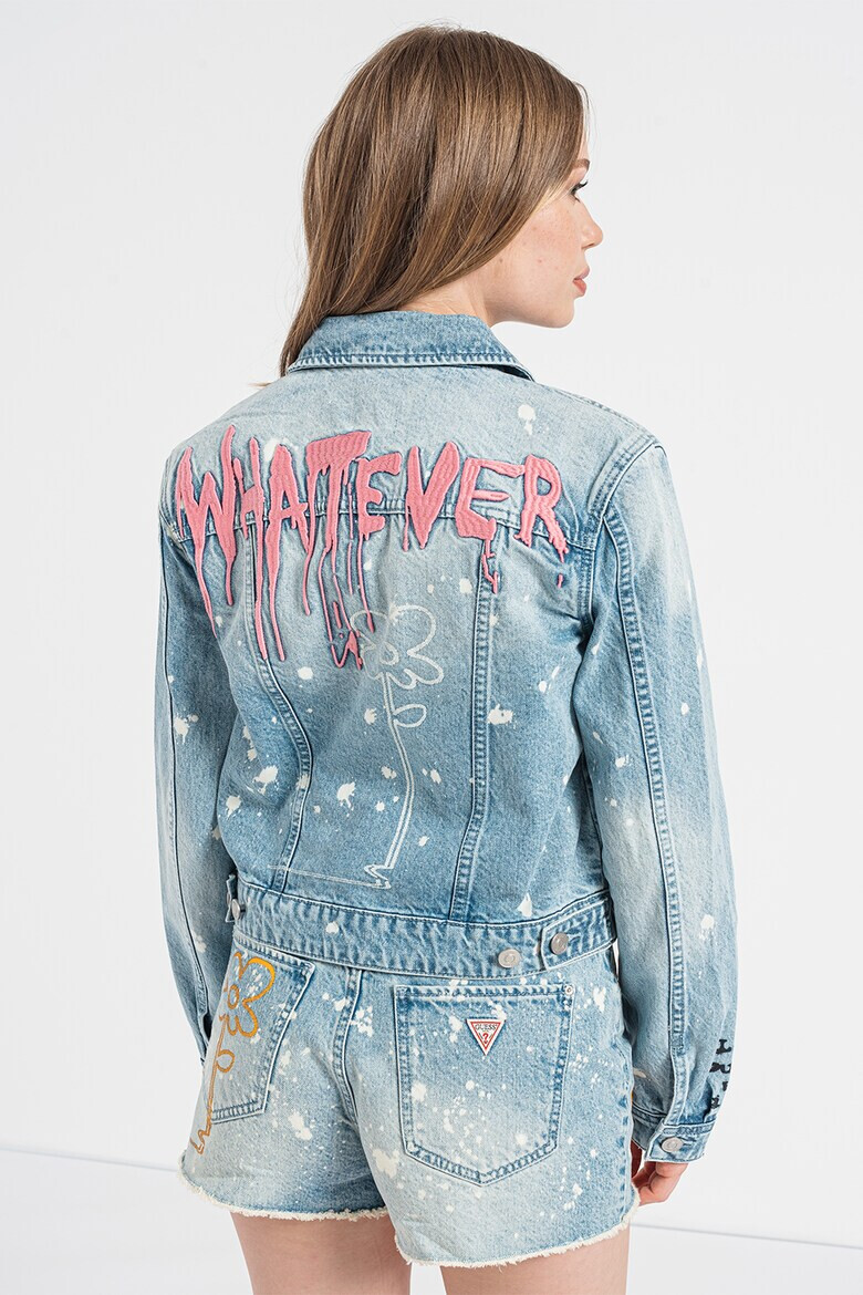 GUESS JEANS Яке от деним с бродерии - Pepit.bg