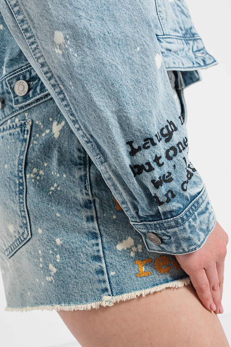 GUESS JEANS Яке от деним с бродерии - Pepit.bg